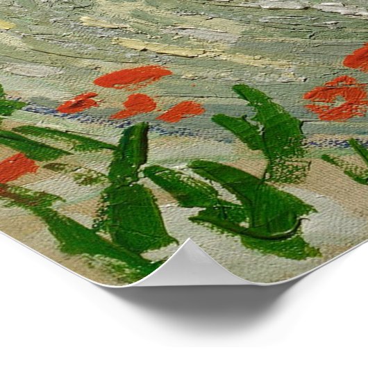 Olive Orchard von Vincent Van Gogh Poster (Ecke)