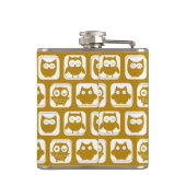 Olive Owls Custom Monogram Flachmann (Rückseite)