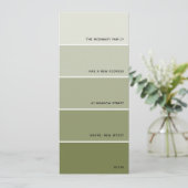 Olive Paint Swatch Ankündigung (Stehend Vorderseite)