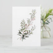 Olive Palestine Card Einladung (Stehend Vorderseite)