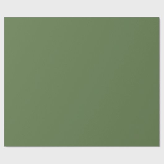 Olive Patina Green Pop Of Color Geschenkpapier (Flach)
