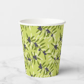 Olive Pattern Pappbecher (Rückseite)