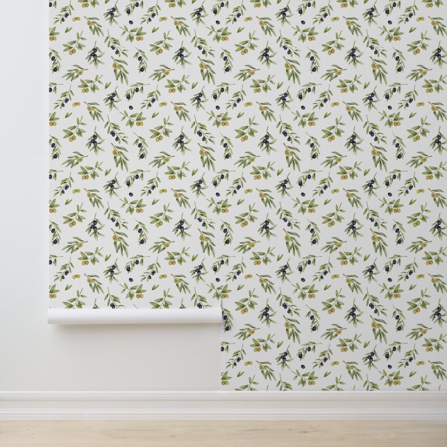 Olive Pattern Tapete (Anwendung)