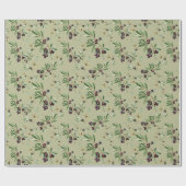 Olive Patterned Wrapping Paper Geschenkpapier (Flach)