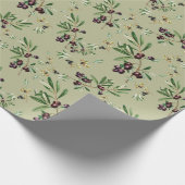 Olive Patterned Wrapping Paper Geschenkpapier (Ecke)