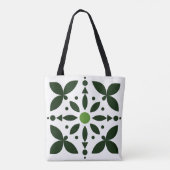 Olive Petal Grid Tote Bag Tasche (Rückseite)