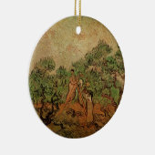 Olive Picking von Vincent van Gogh Keramik Ornament (Rechts)