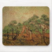 Olive Picking von Vincent van Gogh Mousepad (Vorne)