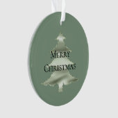 Olive Pistachio Mint Grüner Weihnachtsbaum Ornament (Vorderseite)