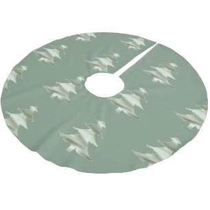 Olive Pistachio Mint Grüner Weihnachtsbaum Polyester Weihnachtsbaumdecke
