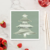 Olive Pistachio Mint Grüner Weihnachtsbaum Serviette (Beispiel)