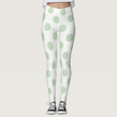 Olive Polka Dots Leggings (Vorderseite)