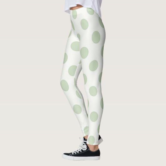 Olive Polka Dots Leggings (Links)