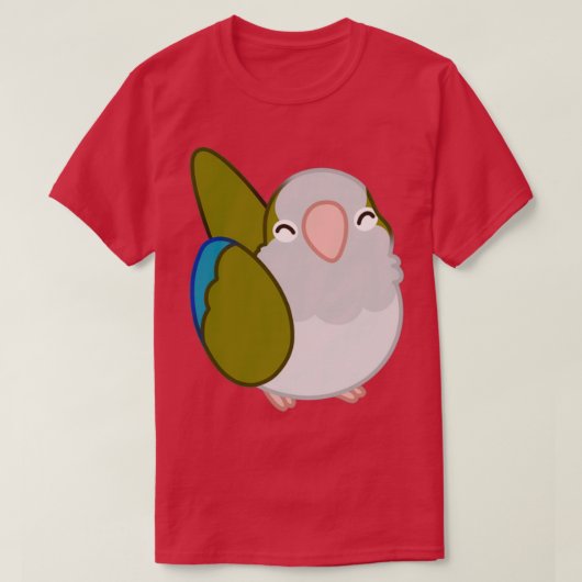 Olive Quaker Parrot Borb T-Shirt (Design vorne)