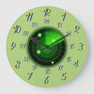 Olive Radar Proximity mit großer Uhr mit Militärze