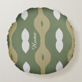 Olive Rhythm Nordic Atelier Rundes Kissen