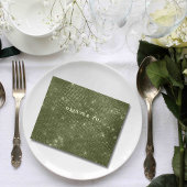 Olive Sage Green Shimmer Imitate Burlap E-Mail-Web All In One Einladung