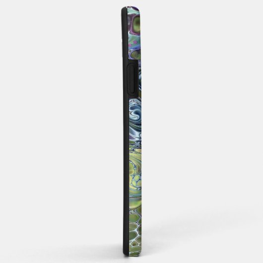 Olive Salbei grün, lila blau, abstrakt Case-Mate iPhone Hülle (Hinten/Rechts)