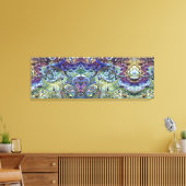 Olive Salbei grün, lila blaue Blätter abstrakt Leinwanddruck (Insitu (Wohnzimmer))