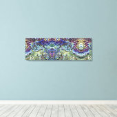 Olive Salbei grün, lila blaue Blätter abstrakt Leinwanddruck (Insitu (Holzboden))