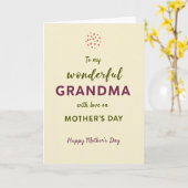 Olive Script Muttertagskarte Karte (Gelbe Blume)