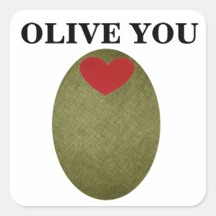 Olive Sie Aufkleber
