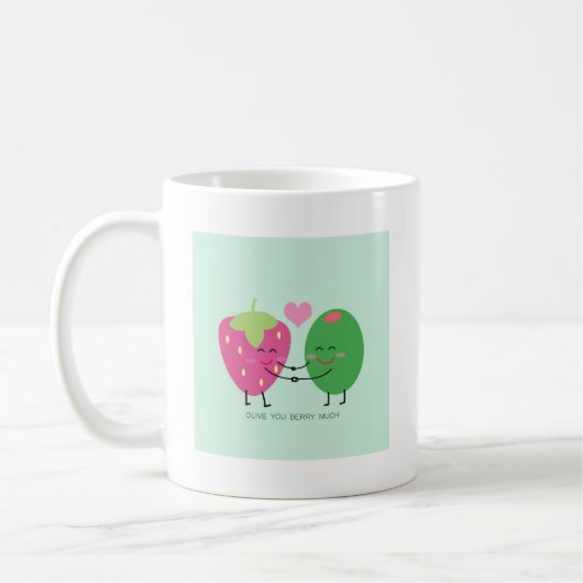 Olive Sie Beere viel Kaffeetasse (Links)