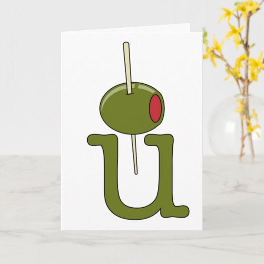 Olive Sie - i-Liebe Sie Karte (Gelbe Blume)