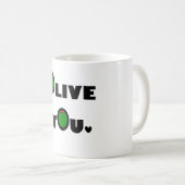 Olive Sie Kaffeetasse (VorderseiteRechts)