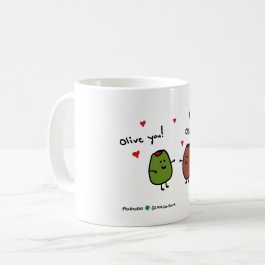Olive Sie! Kaffeetasse (Vorderseite Links)