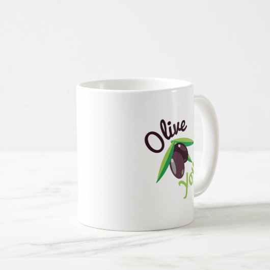 Olive Sie Kaffeetasse (VorderseiteRechts)