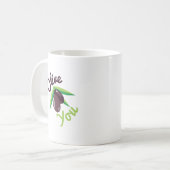 Olive Sie Kaffeetasse (Vorderseite Links)