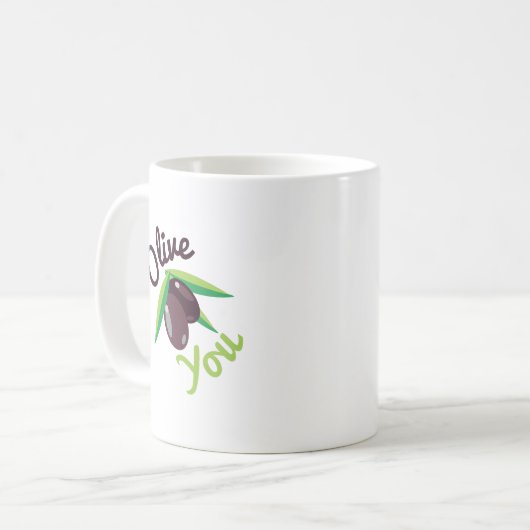 Olive Sie Kaffeetasse (Vorderseite Links)