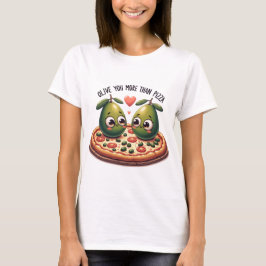 Olive Sie mehr als Pizza T-Shirt