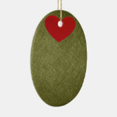 Olive Sie Weihnachtsverzierung Keramikornament (Rechts)