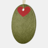 Olive Sie Weihnachtsverzierung Keramikornament (Links)