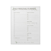 Olive Simple Daily Planner Notizblock (Rotiert)