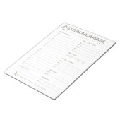 Olive Simple Daily Planner Notizblock (angewinkelt)