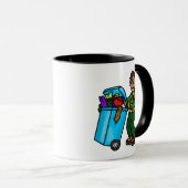 Olive Skinned Garbage Man Name Tasse (VorderseiteRechts)