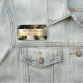 Olive Smaragd-grüne Aquarellmarke Namensschild (Beispiel)