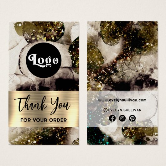 Olive Smaragd-grüne Aquarellpackung (Vorne & Hinten)