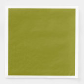 Olive Solid Color Anpassen Serviette (Vorderseite)