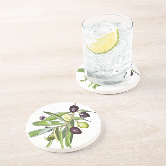 Olive Spray Getränkeuntersetzer (Seite)