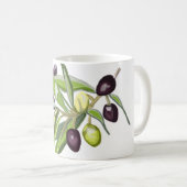 Olive Spray Kaffeetasse (VorderseiteRechts)