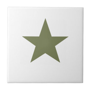 Olive Star Fliese