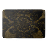 Olive Stected Glass Butterfly Badematte (Vorderseite)