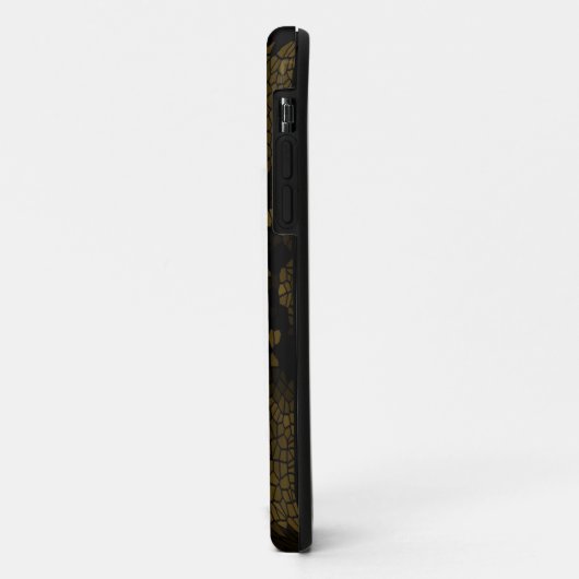 Olive Stected Glass Butterfly Case-Mate iPhone Hülle (Hinten/Links)