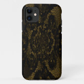 Olive Stected Glass Butterfly Case-Mate iPhone Hülle (Rückseite)