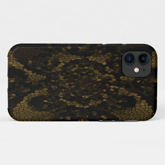 Olive Stected Glass Butterfly Case-Mate iPhone Hülle (Rückseite (Horizontal))