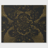 Olive Stected Glass Butterfly Geschenkpapier (Flach)